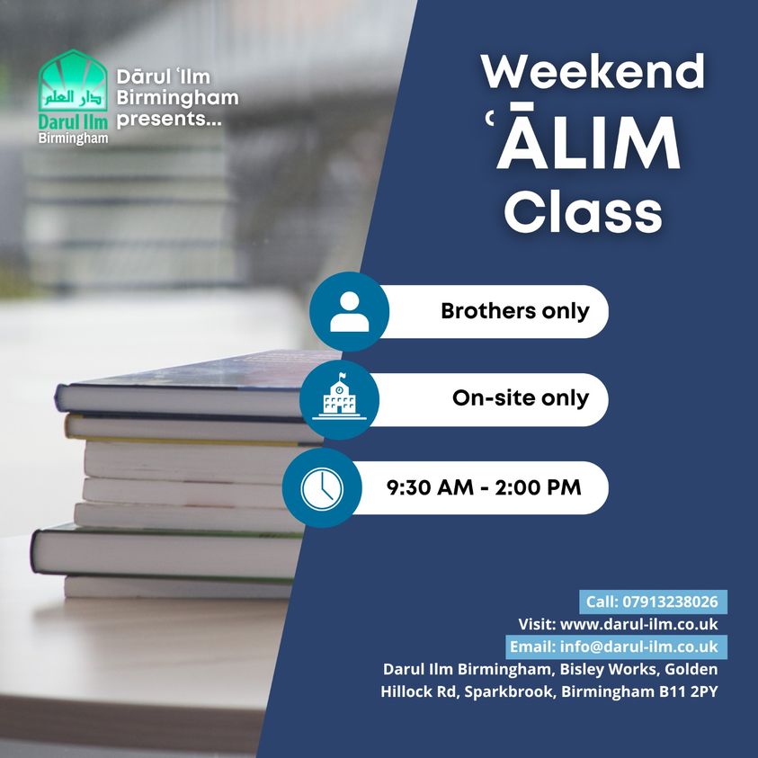 Weekend Alim Course Onsite