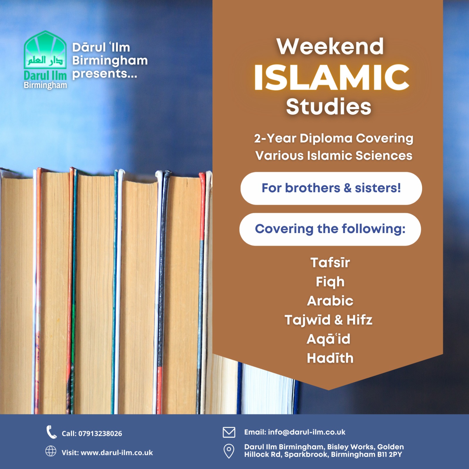 Weekend Islamic Studies Diploma