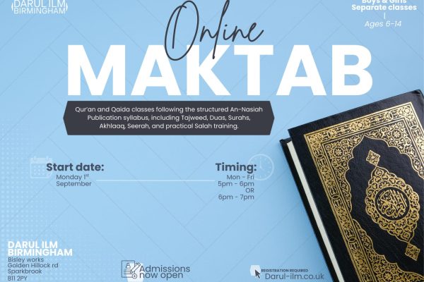 Online Weekday Maktab Classes