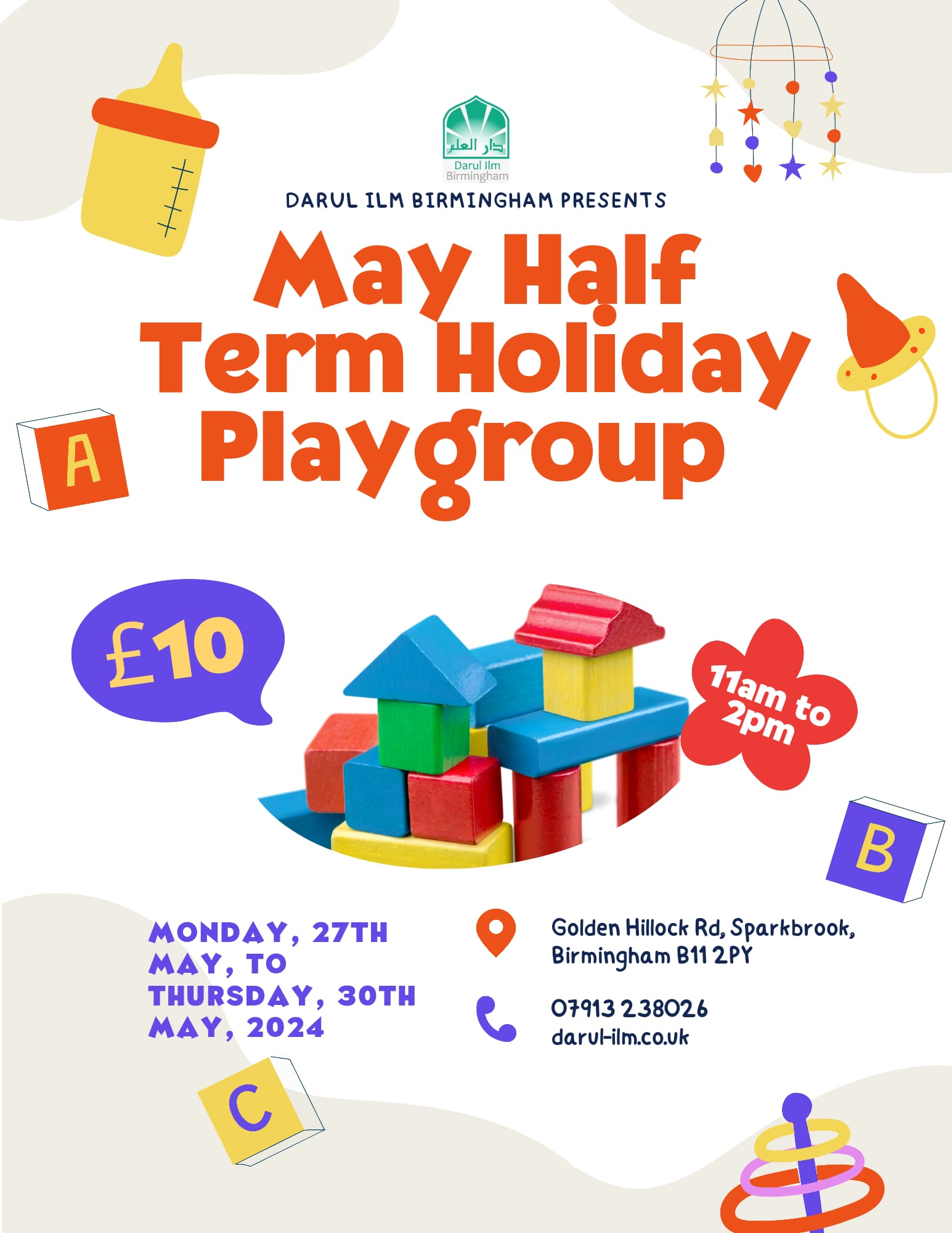 May Half Term Holiday Playgroup